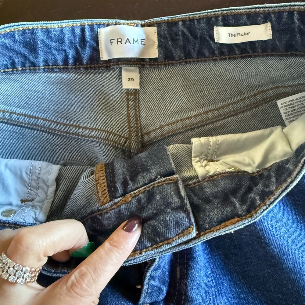 Frame Denim Women's High Rise Dark Blue Jeans